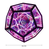 Infinite Dodecahedron Color Art Light