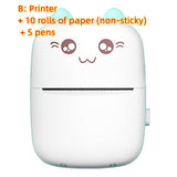 Mini Printer Portable Mini Bluetooth WiFi New Wrong Printer Mobile Phone Photo Title Note Hot Print Pocket Student Error Label Printer