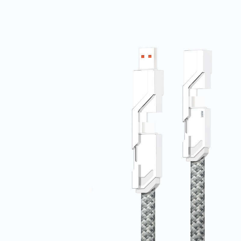 100W 4-in-1 Fast Charging Data Cable Is Applicable