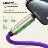 Car Multifunction 240W Four-in-one Data Cable